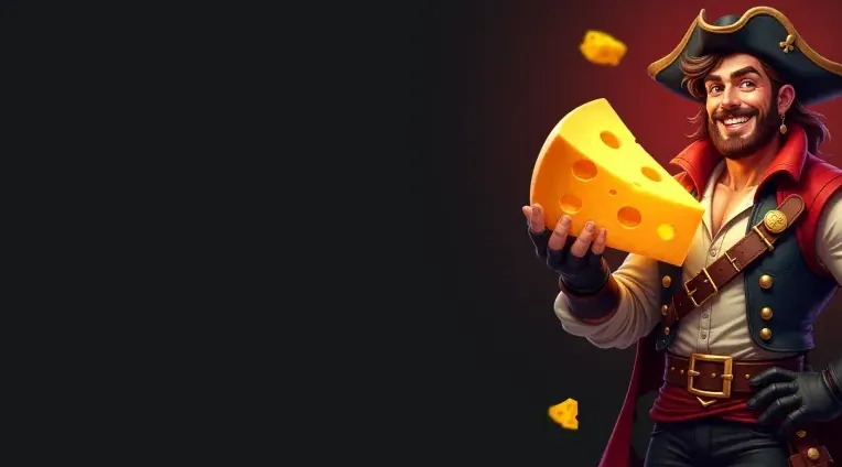 Piraat met kaas, promo-art van Kaasino